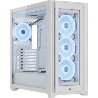 iCUE 5000X RGB QL Edition Mid Tower Chassis - White 