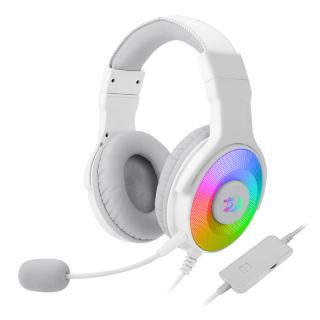 H350W Pandora USB And 3.5mm RGB Gaming Headset - White 