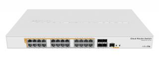 CRS328-24P-4S+RM 24-Port PoE Layer 2 Rackmount Gigabit Switch with 4 x SFP+ Ports 