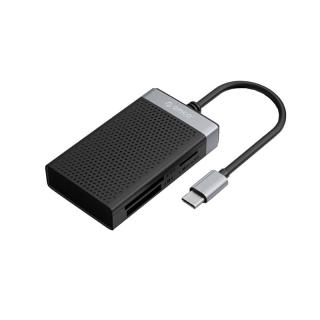 CL4T-C3 4-in-1 USB 3.0 Type-C Multi Card Reader - Black 