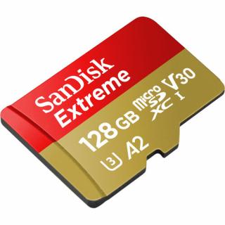 Extreme MicroSDXC 128GB A2 UHS I U3 Memory card 