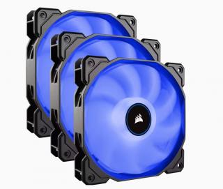 Air Series Blue Quiet Edition AF120 120mm Chassis Fan - Blue LED (Triple Pack) 