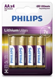 FR6LB4A Lithium Ultra 1.5V 4X AA Batteries - (Blister) 