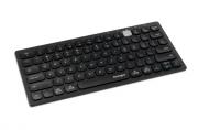 Multi-Device Dual Wireless or Bluetooth Compact Keyboard - Black