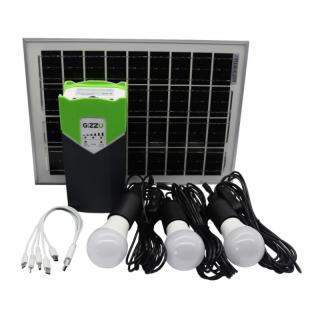 10W Solar Panel Lighting Kit 