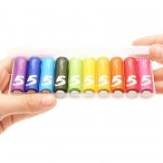 AA Rainbow Batteries (10 Pack)