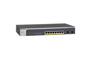 Standalone Smart Switch Series GS510TPP 8-Port Gigabit Ethernet High-Power PoE+ Smart Switch with 2 x SFP Ports (190W) 