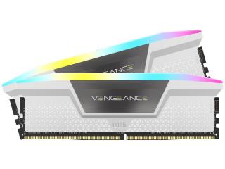 Vengeance RGB 2 x 32GB 6000MHz DDR5 Desktop Memory Kit - White (CMH64GX5M2B6000C30W) 