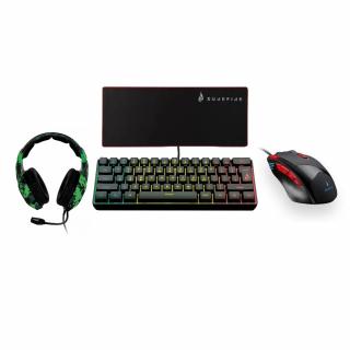 4in1 Keyboard, Mouse, Headset and Mousepad Starter Bundle Kit 