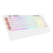 K512 Shiva Membrane RGB USB Gaming Keyboard - White