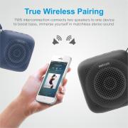 ST020  Ipx5 TWS 5W RMS Bluetooth Portable Speaker - Black