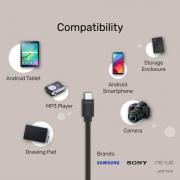 USB 2.0 Type-C to Micro USB Charging Cable with Data - 1m