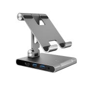 Portable Multi-Angle Stand with Docking Station for iPad Pro