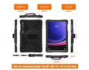 Armour Jack Rugged Case Samsung Tab S9 Fe 10.9 (X510/X516) / Tab S9 (X710/X716) - Black