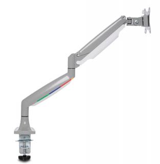 SmartFit One -Touch Height Adjustable Single Monitor Arm - White 
