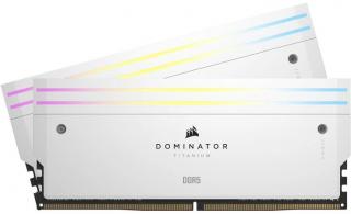Dominator Titanium RGB 2 x 32GB 6400MHz DDR5 Desktop Memory Kit - White 