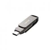 JumpDrive Dual Drive D400 USB 3.1 Type-C Flash Drive - Metal