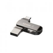 JumpDrive Dual Drive D400 USB 3.1 Type-C Flash Drive - Metal