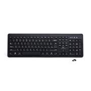 NOVKBM002 2.4G Wireless Ergonomic Keyboard - Black