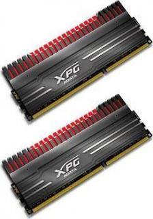 XPG V3 2 x 4GB 2600Mhz DDR3 Desktop Memory Kit - Black (Red & Gold) (AX3U2600W4G11-DBV-RG) 