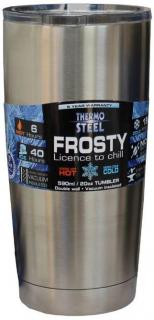 Frosty 590ml Vacuum Tumbler No Handle - Silver 
