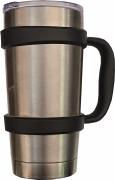 Frosty 590ml Vacuum Tumbler With Handle - Silver