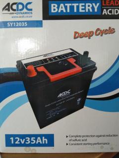 Deep Cycle Calcium Lead Acid 12V 35Ah Battery (SY12035) 