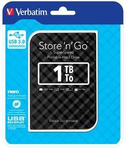 Store 'n' Go 1TB Portable External Hard Drive - Black 