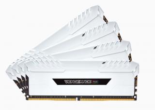 Vengeance LED 4 x 8GB 3000MHz DDR4 Desktop Memory Kit - White with RGB LED (CMR32GX4M4C3000C15W) 