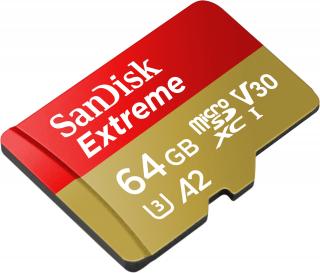 Extreme MicroSDXC 64GB A2 UHS I U3 Memory card 